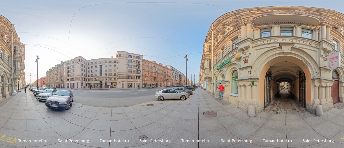 Выход на Невский проспект (мини-отель TUMAN) #отельТуман